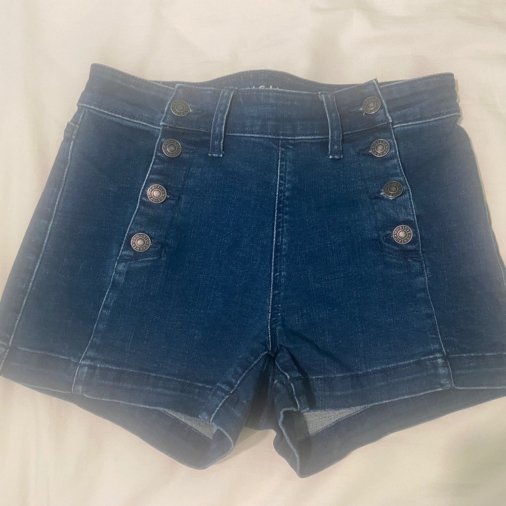 American Eagle Outfitters Blue Jean Shorts High-Waisted